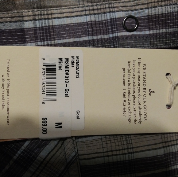 Prana Men's Button up Long sleeve shirt - Picture 4 of 6